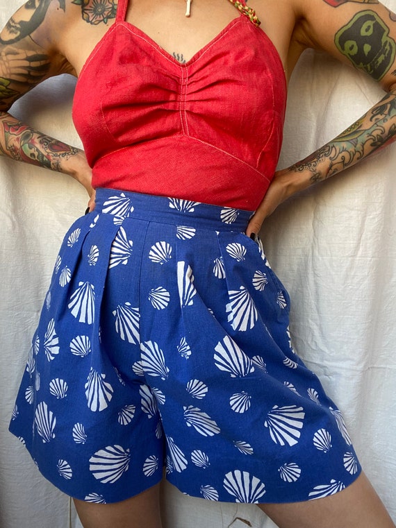 1980s Laura Ashley Shorts, 1940s Style Shorts, Hi… - image 3