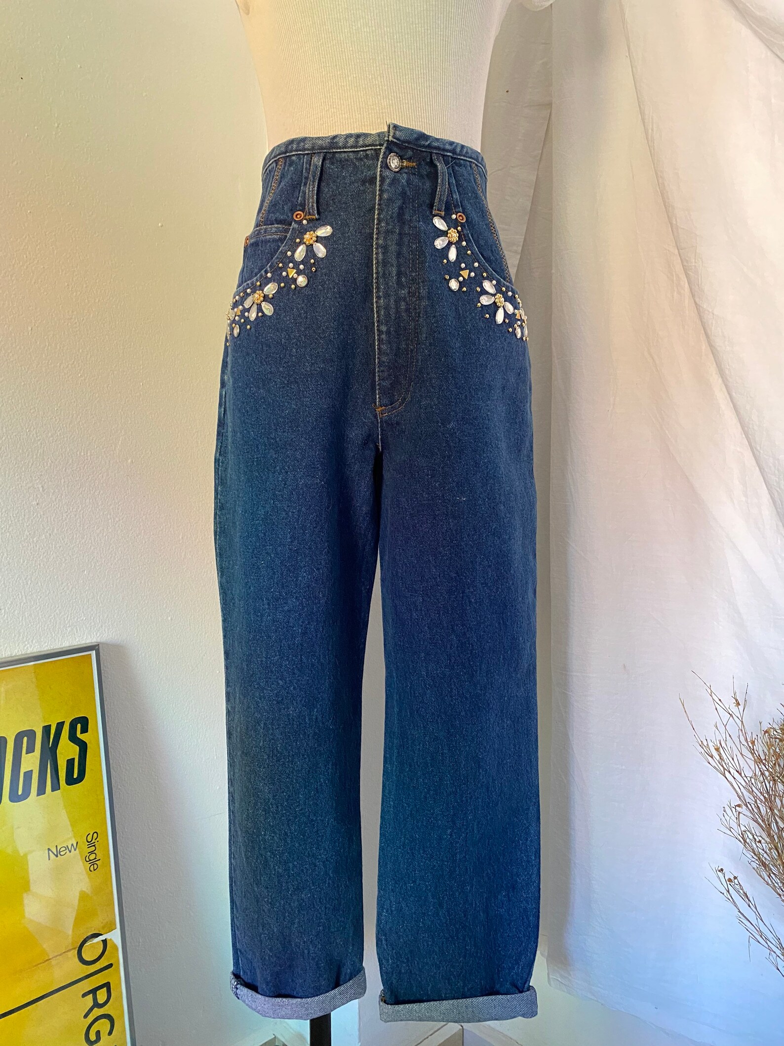 1980s Fiorucci High Waist Jeans 1980s Denim Jeans Vintage | Etsy