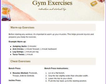 Gym exercises for beginners guide