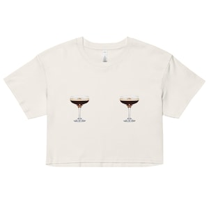Espresso Martini Boobie Tee Crop Top