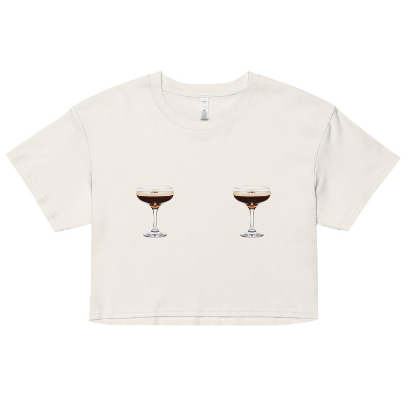 Espresso Martini Boobie Tee Crop Top
