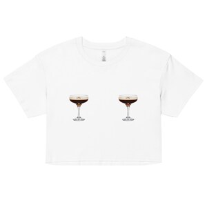 Espresso Martini Boobie Tee Crop Top