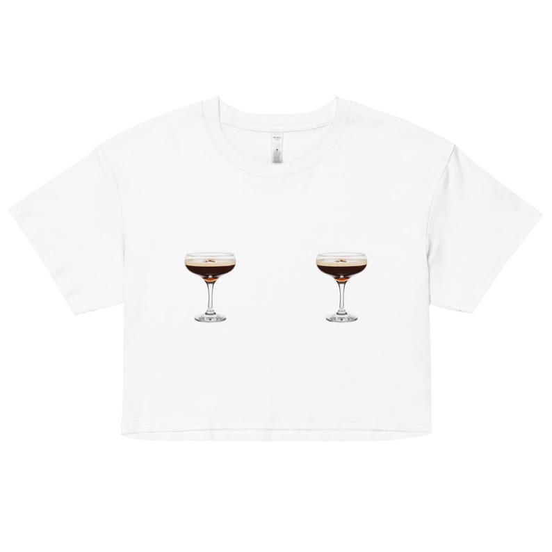 Espresso Martini Boobie Tee Crop Top