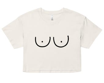 Camiseta OG Boobie: Top corto con estampado divertido para mujer, regalo original para ella, positividad corporal