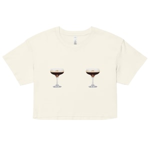 Espresso Martini Boobie Tee Crop Top