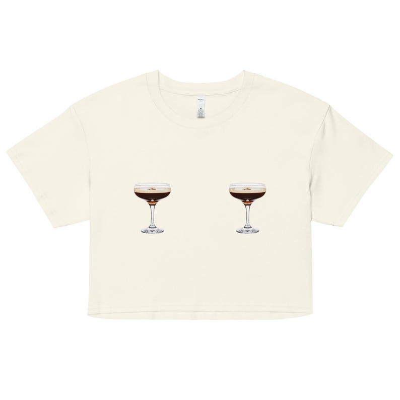 Espresso Martini Boobie Tee Crop Top