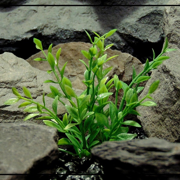 Kunstmatige lente groen bush – kunstmatige aquarium plant of reptielenplant | parp416