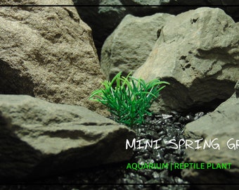 Artificial Miniature Spring Grass – Aquarium Reptile Terrarium Plant | PARP488