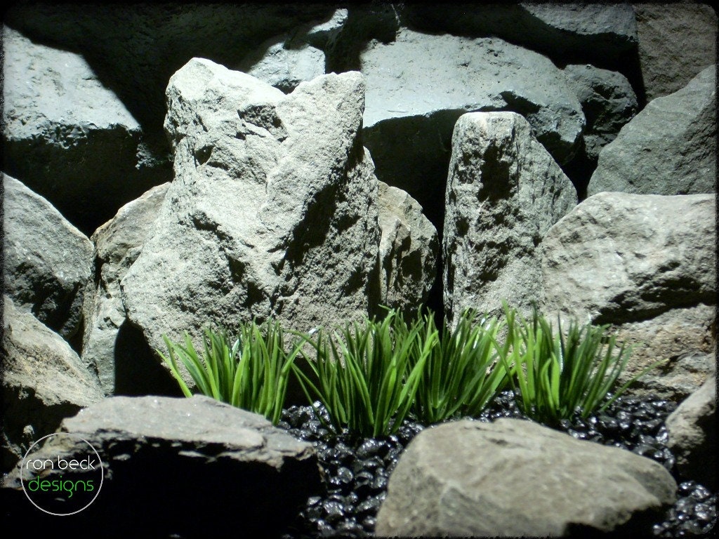 Plastic Moss Pads - Artificial Aquarium Plants