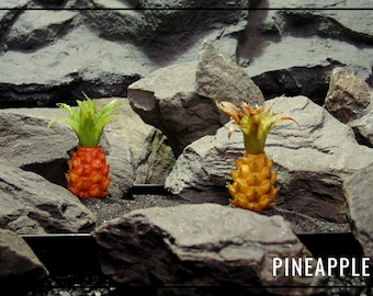 Artificial Pineapple Bush (Yellow or Orange Variety) – Reptile Tropical Plant - PRP453 PRP454