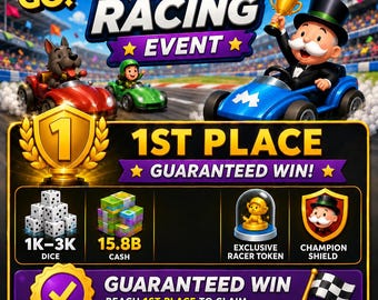 GHOSTBUSTERS RACERS - Monopoly_GO_Recer Event - full carry ( Me 3 = 1 You )