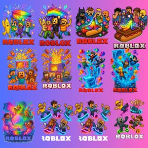 Block Art PNG Bundle | 35+ Gaming Graphics in 3D Style | Pixel Effects Energy Blasts and Digital Clipart for Shirts Mugs & Crafts