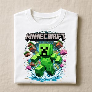 Mine Creeper PNG Bundle | Cute & Spooky Gamer Clipart | Digital Download for Stickers and Sublimation