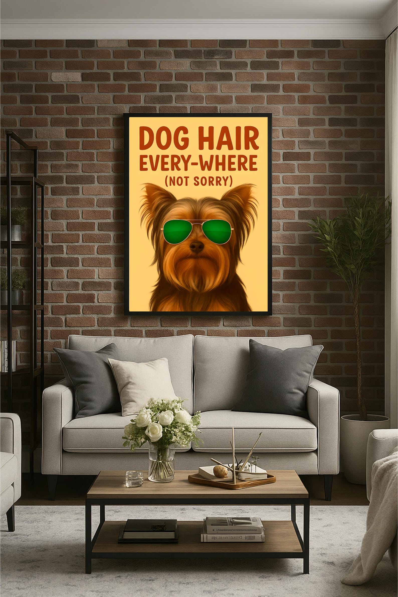 dog-poster-clipart-printable-funny-yorkie-dog-hair-everywhere-not