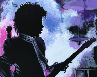 Prince Let's Go Crazy from the movie Purple Rain ***print*** by Michigan artist Dennis A!