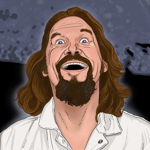 The Dude Big Lebowski PRINT by Illustrator Dennis A!
