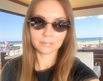 Lunettes de soleil polarisées oeil de chat en métal : verres en nylon UV400