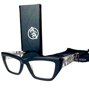 Women&#39;s Eyeglass Frames Acetate | Cat Eye Glasses ETE | Prescription Ready Optical Eyewear | Fashion Clear Lens Frames