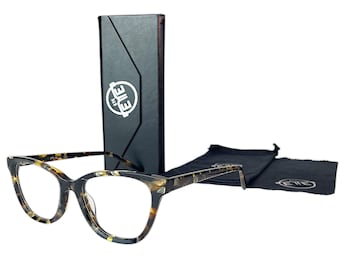 Acetate Cat Eye Eyeglasses: Tortoise Brown Women's Optical Frames