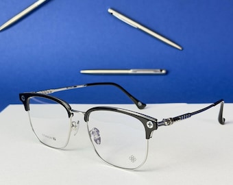 Eyeglasses Eyewear Optical Glasses Frame Rectangular Nerd Titanium Acetate Unisex Japanese Korean Retro Vintage Gothic Gift Set
