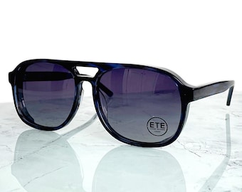 Sunglasses acetate frame – polarized unisex blue eyewear | ETE design for men and women