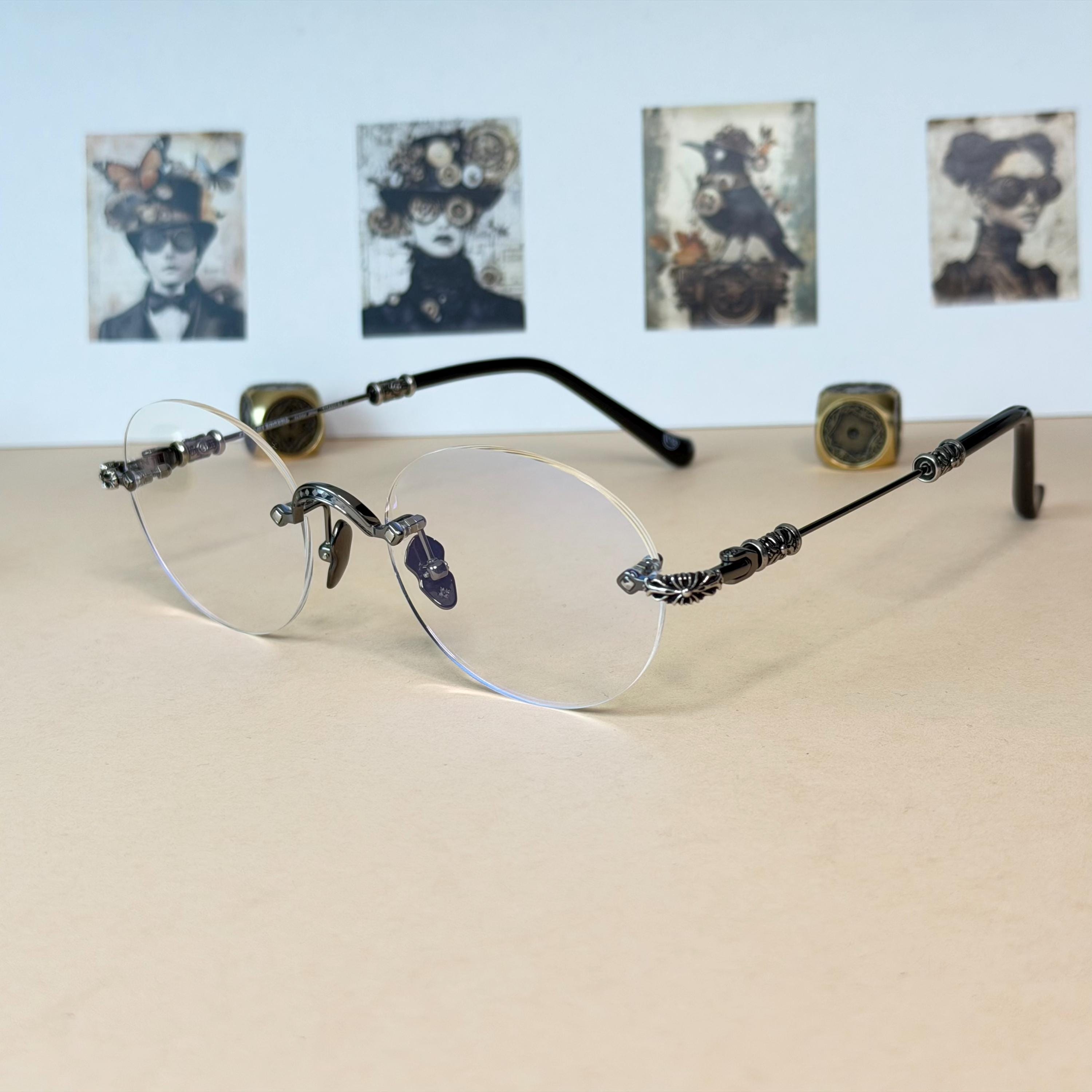 Silhouette Rimless Glasses - Etsy