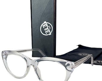 Clear Cat Eye Glasses Frame for Women – Acetate Eyeglasses ETE Brand, Stylish Optical Frames