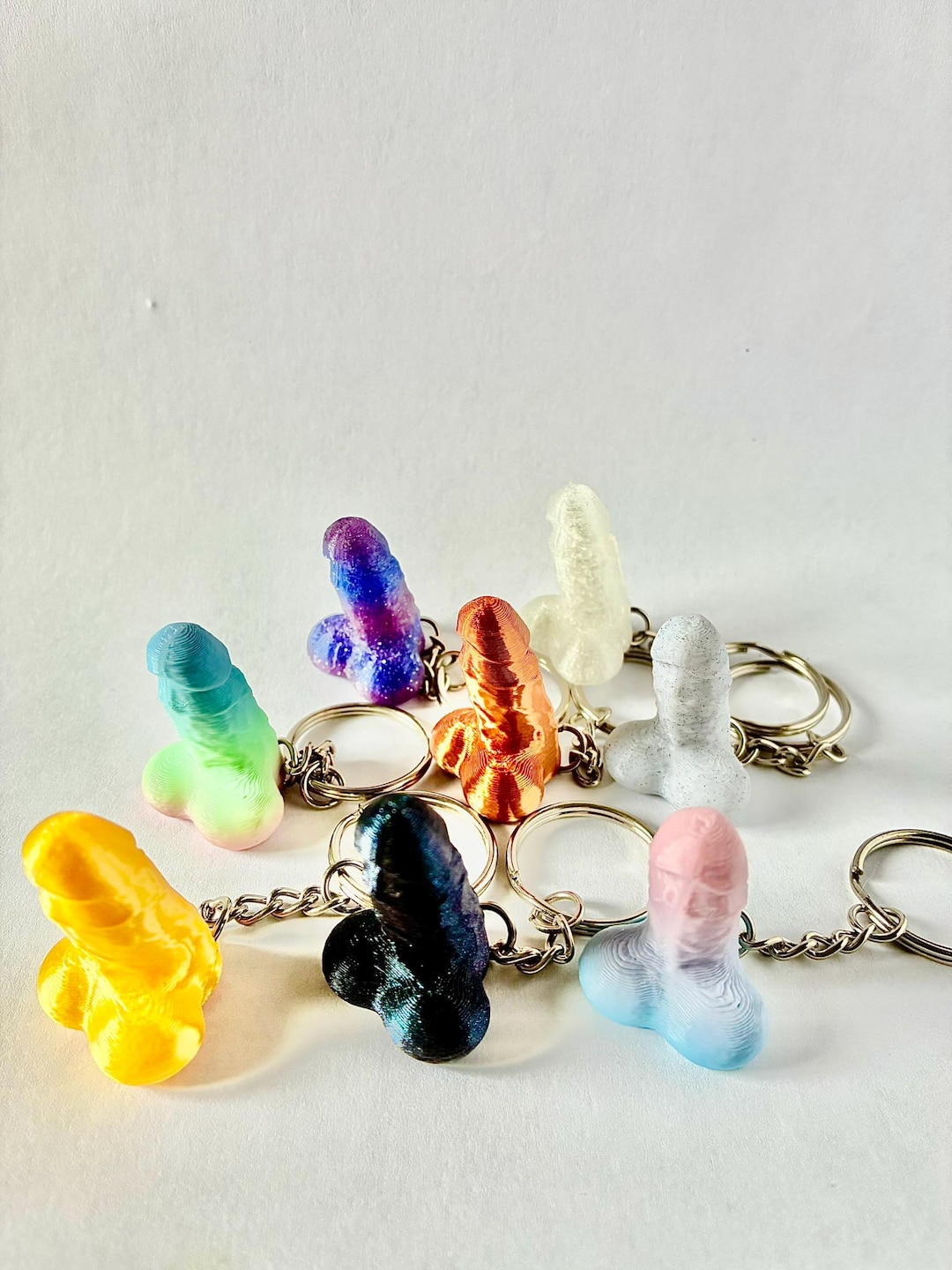 Phallic Keychains Penis Keychains 3 Pack - Etsy