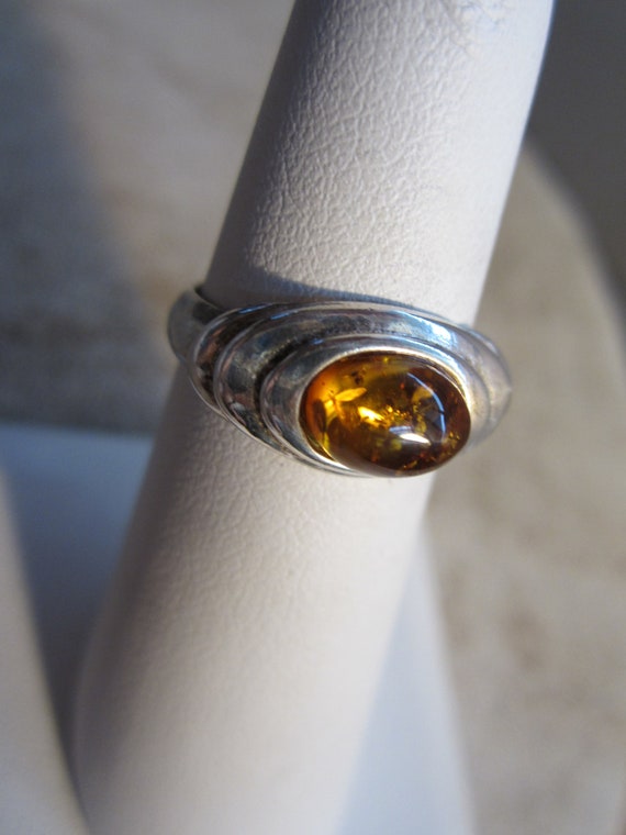 Elegant Baltic amber ring - image 4