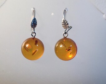 Baltic Amber Drop Earrings