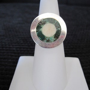 Turquoise and Sterling Silver Ring - Taxco