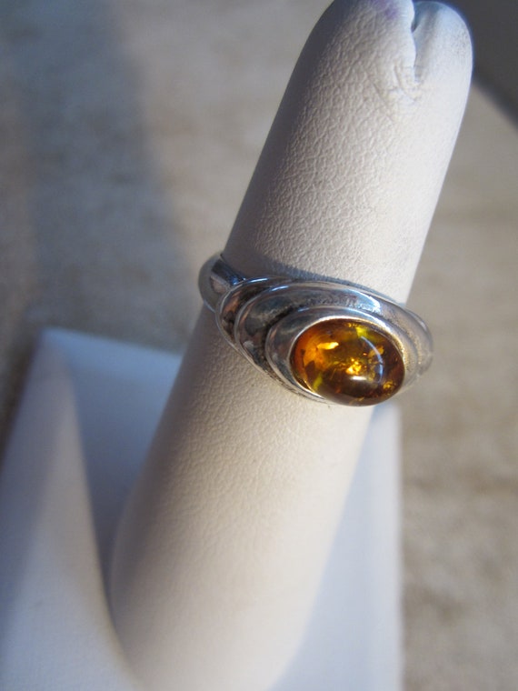 Elegant Baltic amber ring - image 2