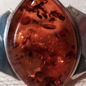 Honey Amber & Sterling Silver Bracelet image 3