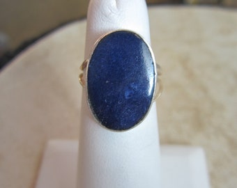 Vintage blue lapis ring