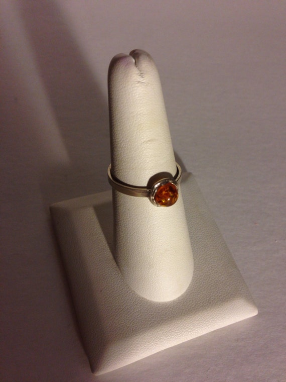 Simple Baltic Amber Ring - image 3