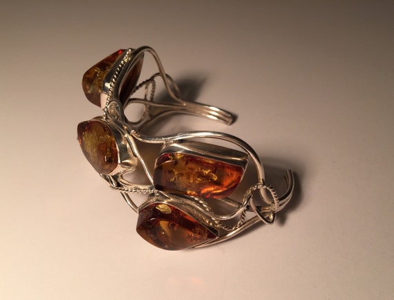 Statement Baltic Amber Bracelet - image 4