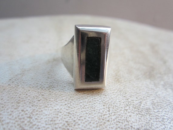 Vintage Mexican Jade Ring - image 2