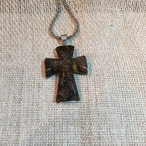 Large Vintage Baltic Amber Cross image 4