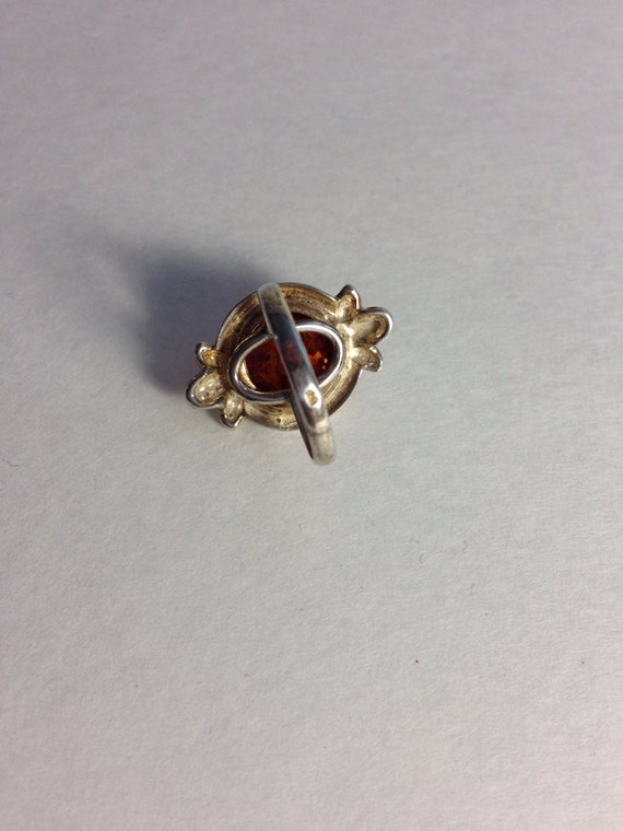 Vintage Baltic Amber Ring Size 6 - image 3