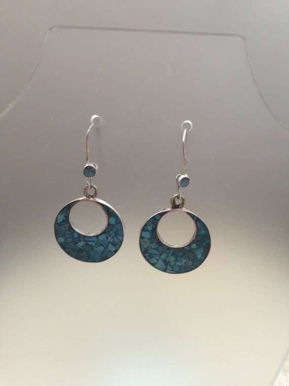 Vintage Mexican Turquoise Earrings