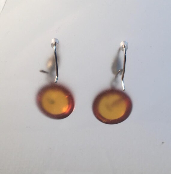 Baltic Amber Drop Earrings - image 2