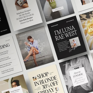 Aesthetic Instagram Template Canva | Social Media Template | Instagram Post Coach | Canva Template | Marketing Instagram Template