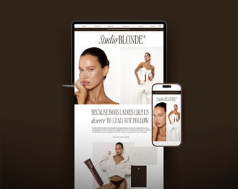 Showit website-template voor coaches | Luxe coaching website-template | Vrouwelijke zakelijke website