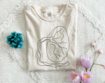Placenta Line Art Tee | Birth Worker Shirt | Doula Gift | Midwife Gift