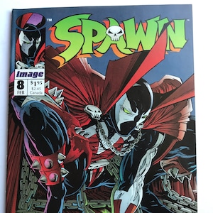 Todd McFarlane's Spawn 8 - Neal Gaiman - Spider-Man 1 Homage (Image Comics, Very Fine/NM Condition, Comic Book Lot)
