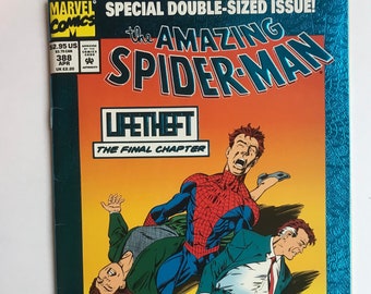 Amazing Spider-man 388 Foil Cover (1996, VF Condition, Marvel Comics, The Death of Peter's Parents)
