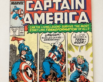Captain America #355 (1989): Falcon & Battlestar, VF/NM-skick