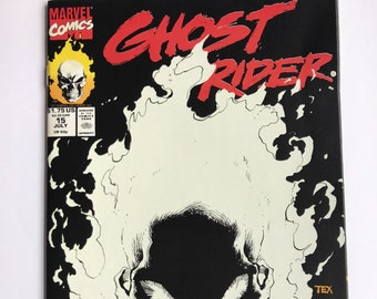 Ghost Rider 15  (Glow In The Dark Cover: 1st Print, Marvel Comic Books, Very Fine/NM Condition)