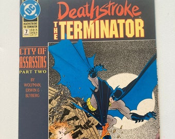 Deathstroke #7 (1991): Mike Zeck Cover Art, Batman, DC Comics