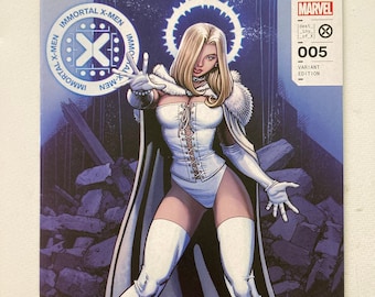 Immortal X-Men 5 -  Art Adams White Queen Variant  (VF/NM, Original X-men, Fall of X, Avengers, Wolverine, Iron Man, Angel)